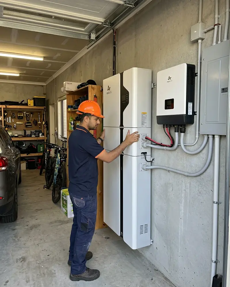 Solar Battery Installation